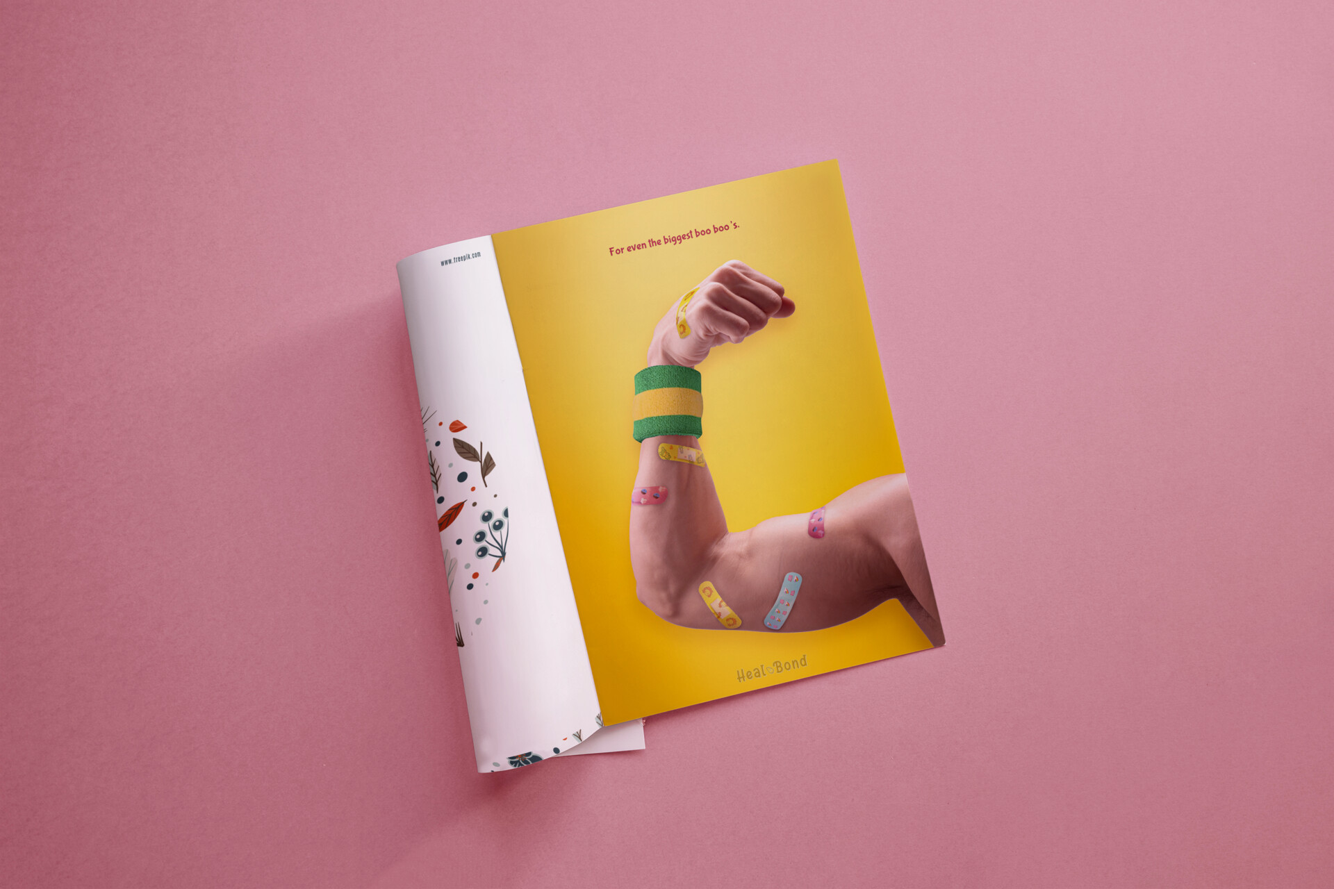 Download Artstation Heal Bond Bandaids Claudine Dimalanta PSD Mockup Templates