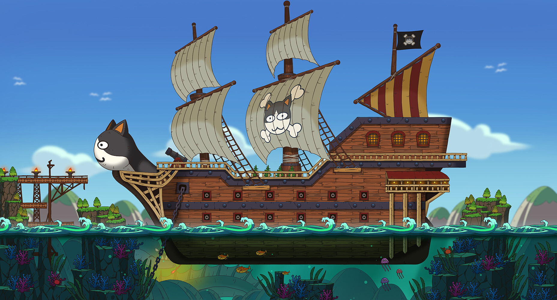 ArtStation pirate cat