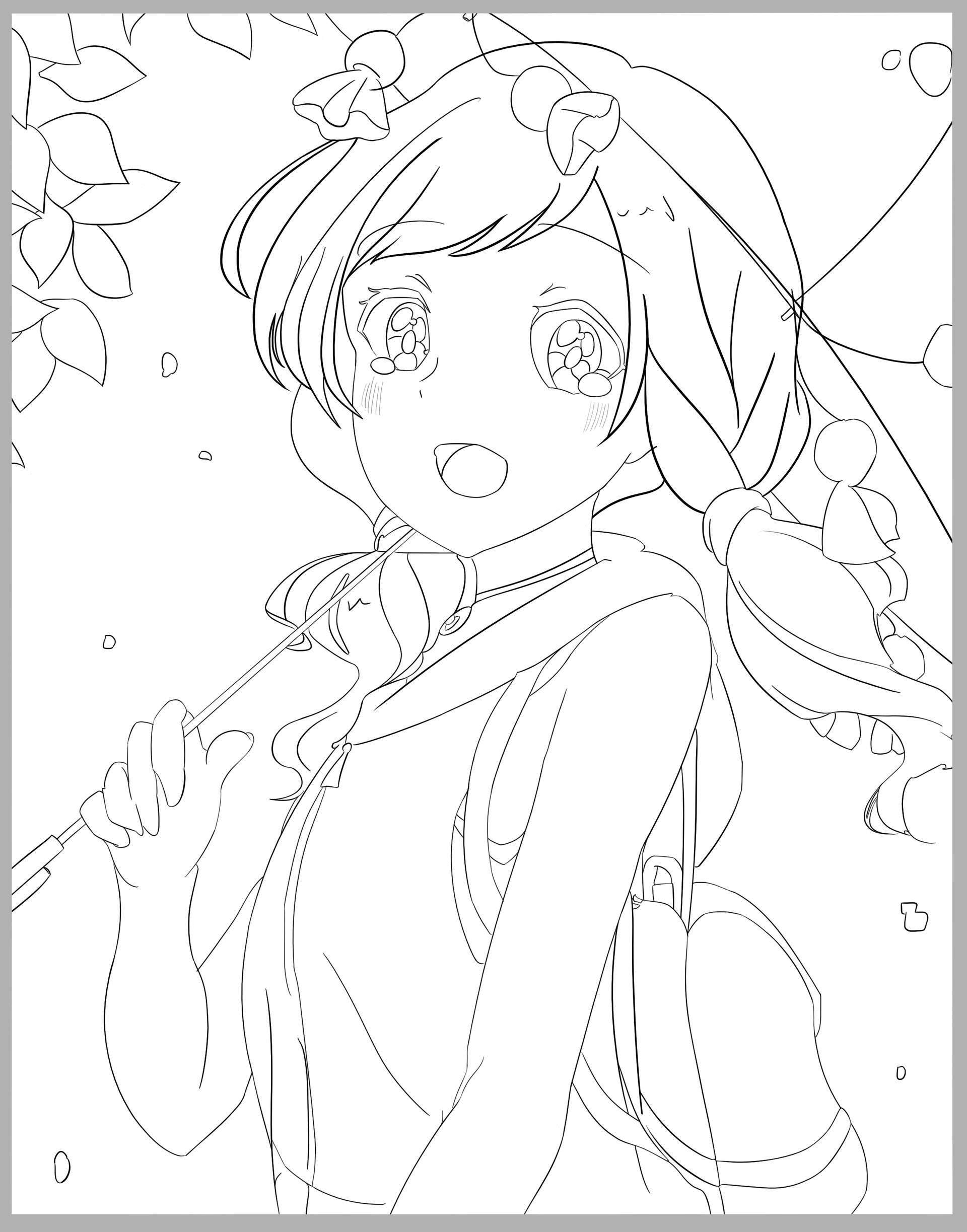 ArtStation daily line art tracing