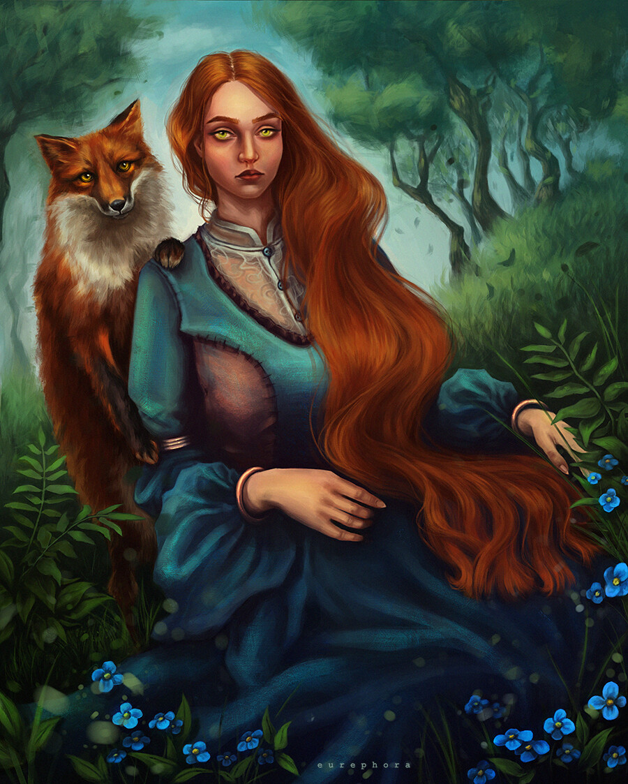 ArtStation - The Lady and the Fox