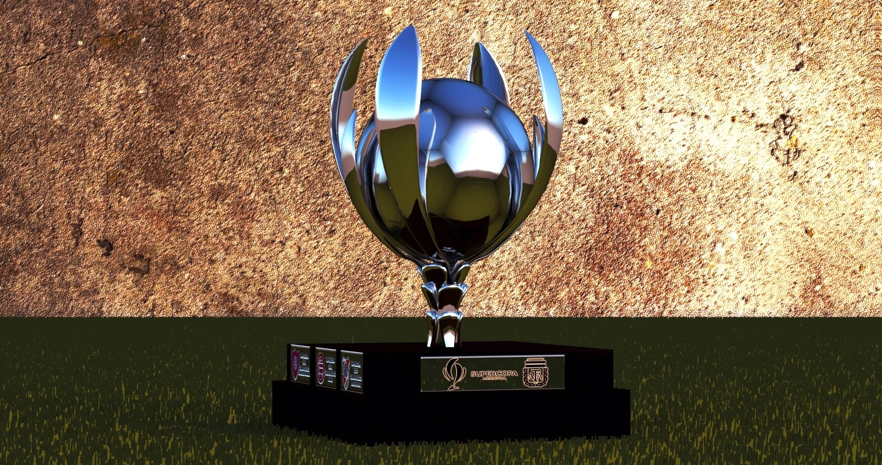 Artstation Supercopa Argentina Argentine Supercup 3d Trophy Joaquin Quinteros
