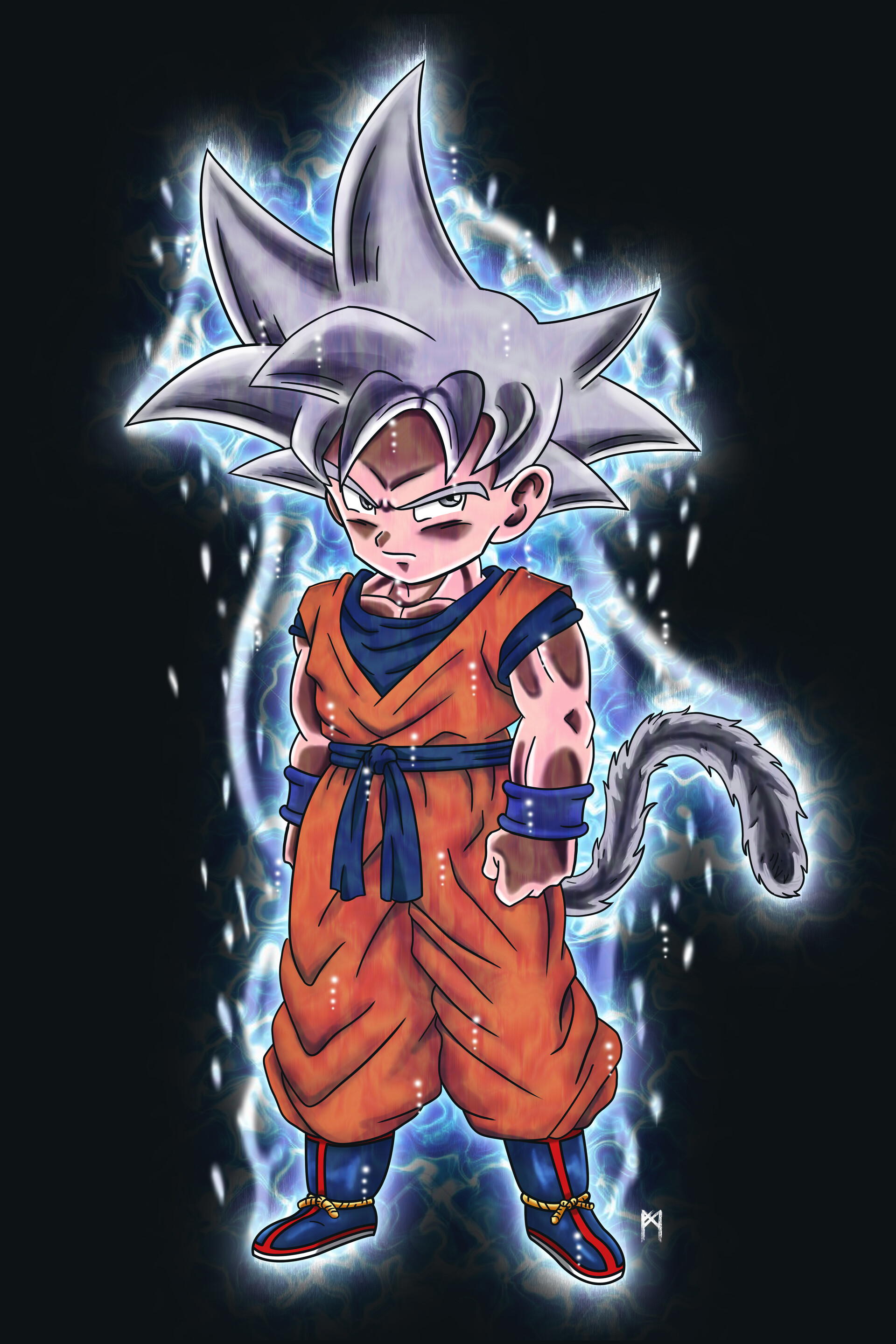 ArtStation - Goku Mastered Ultra Instinct - Dragon Ball Super FanArt