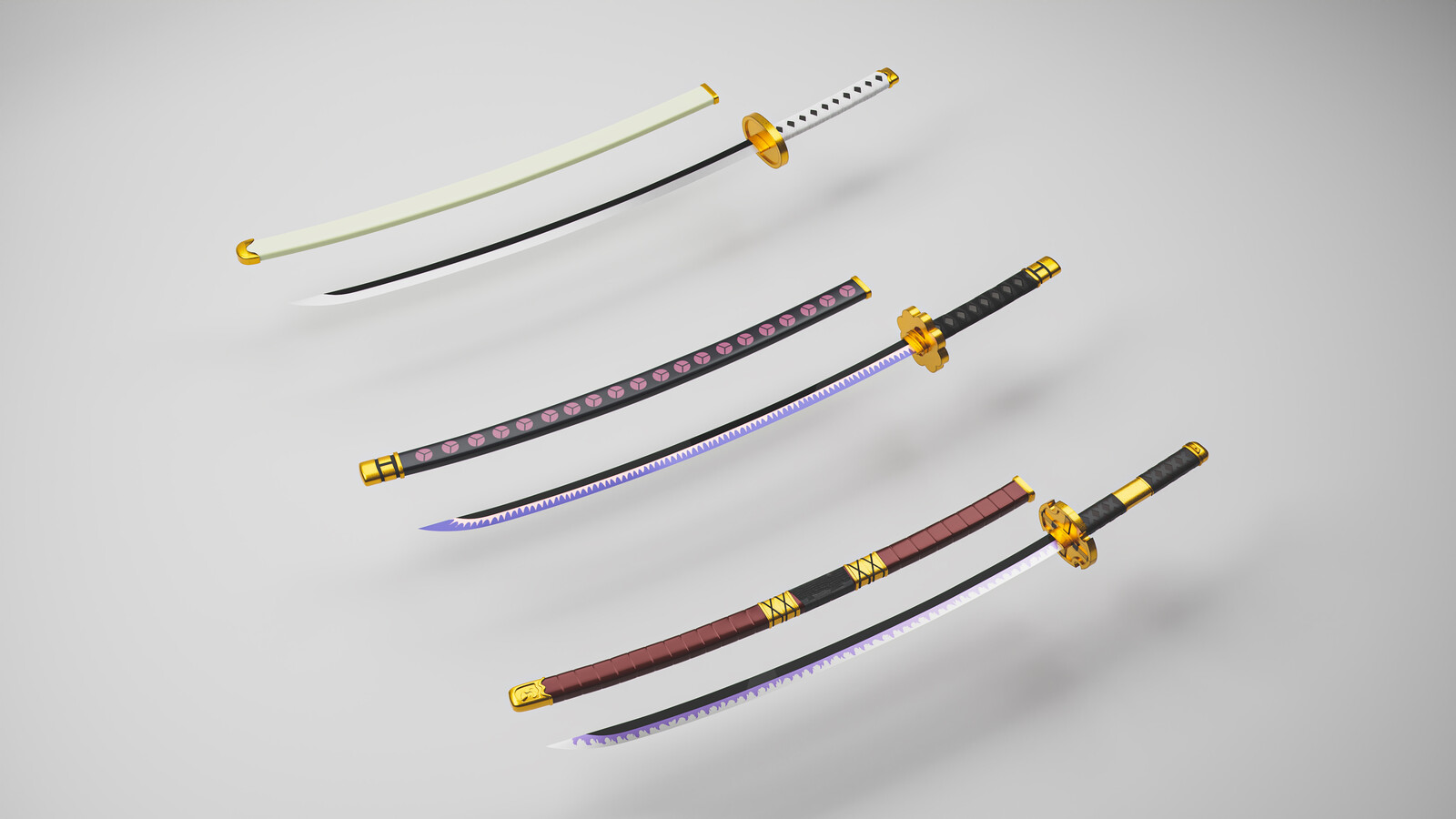 Artstation One Piece Zoro S Three Swords Peter Wang