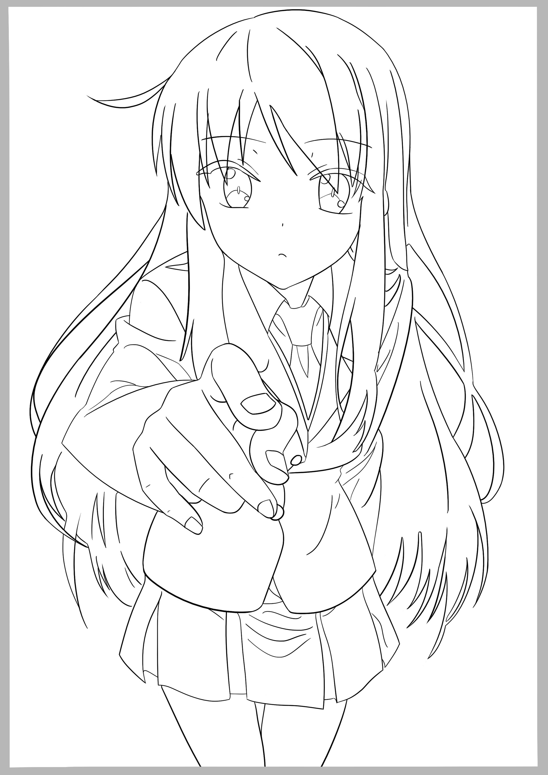 ArtStation daily line art tracing