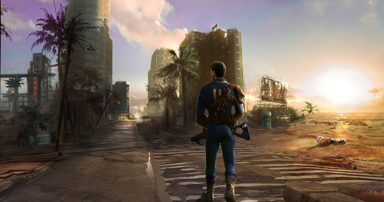 Introduction's Illustrations for Fallout: Miami Trailer