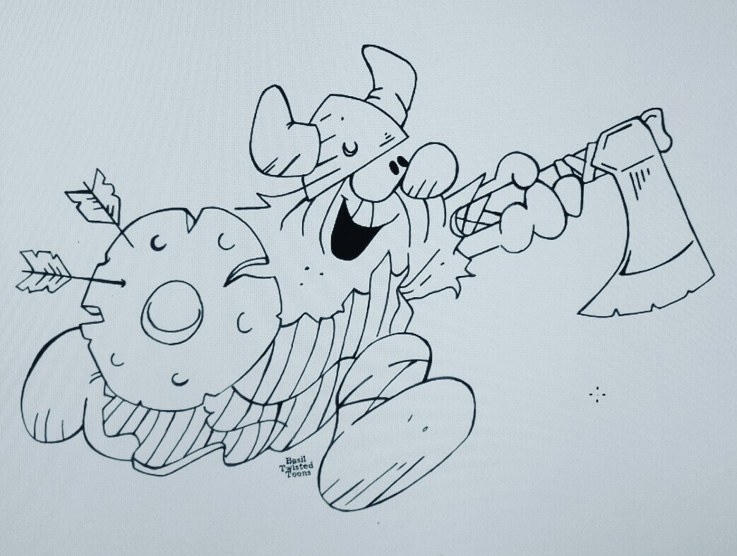 Artstation - Hagar The Horrible Viking Drawing