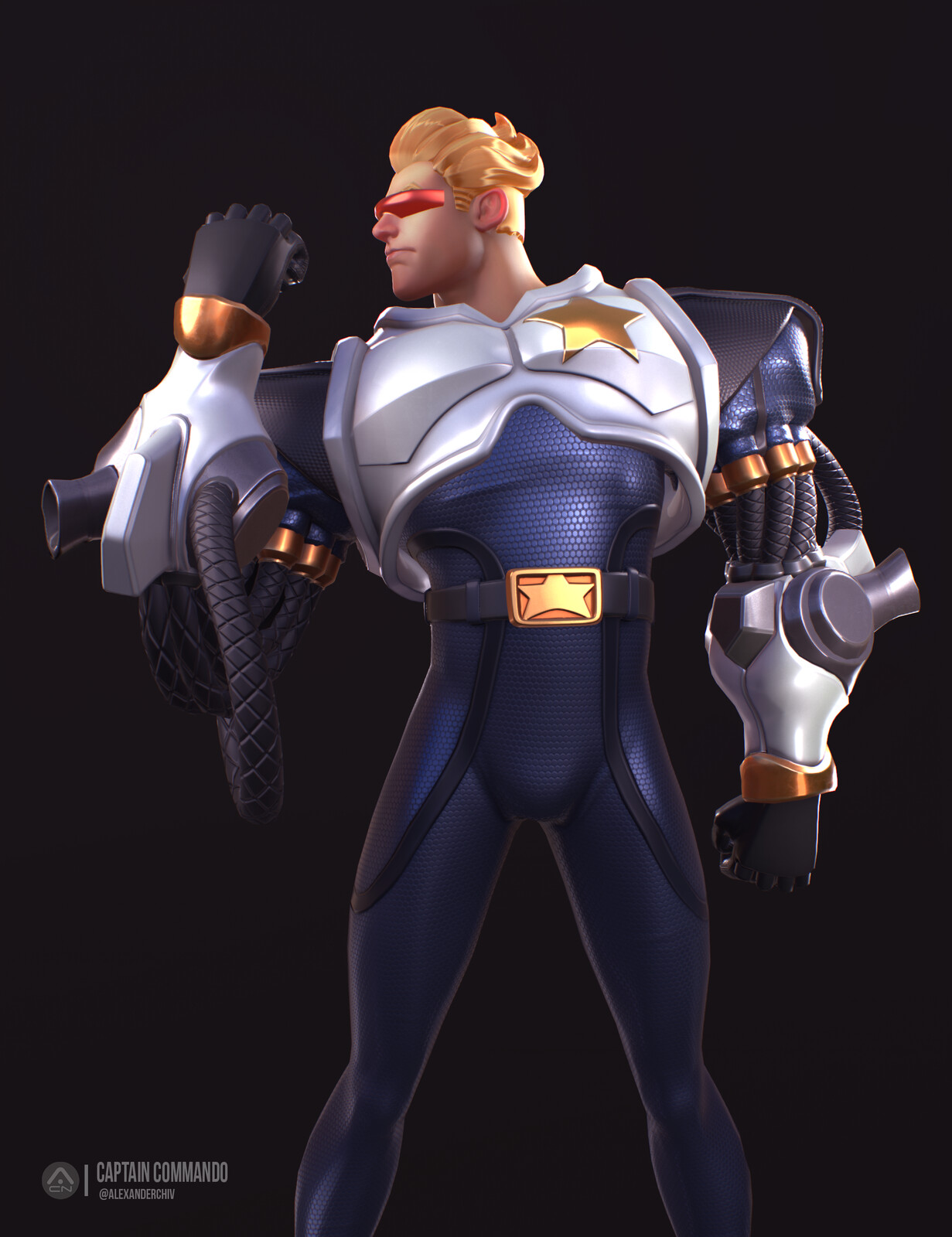 Marmoset Render Close