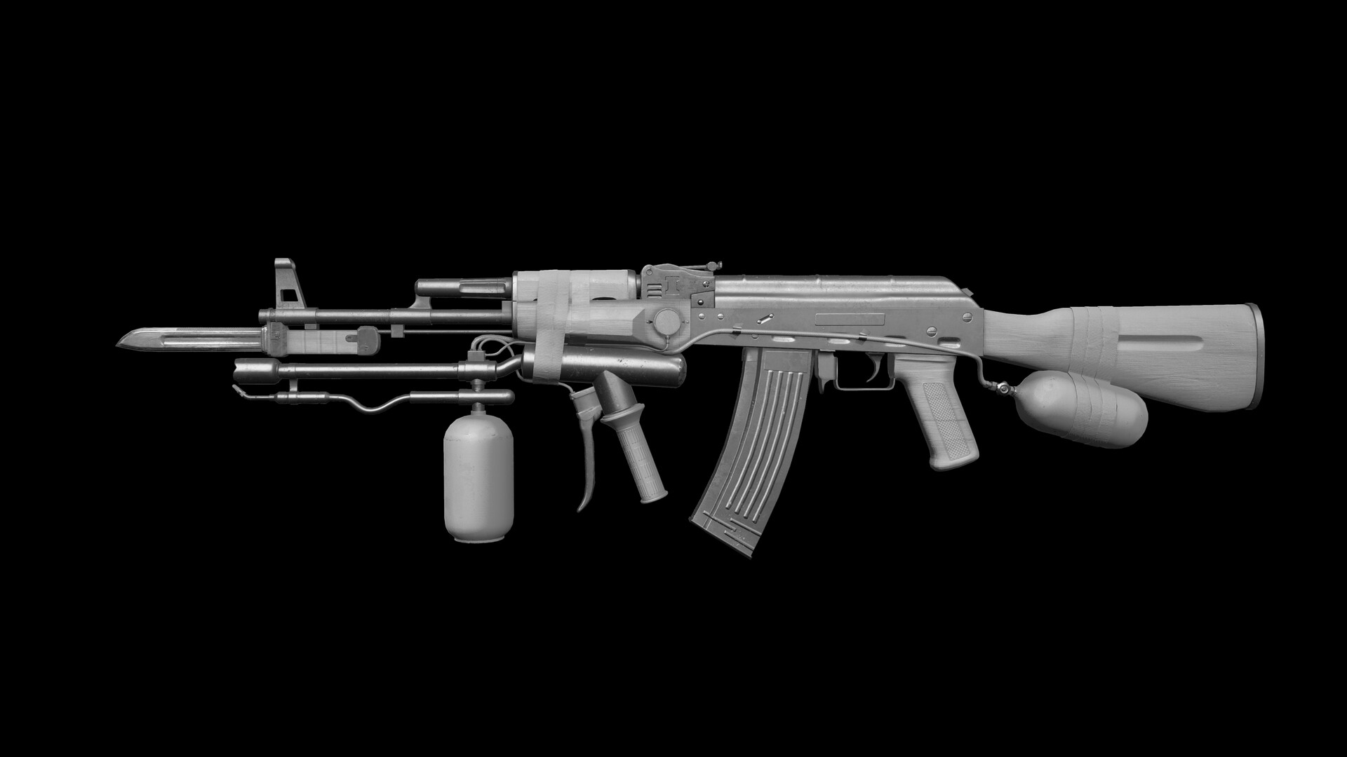 Ak 47 gun - flame fire Wallpaper Download