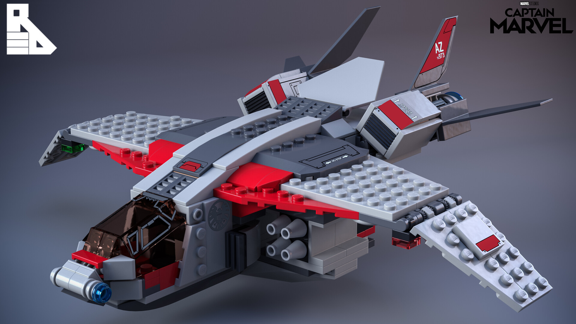 Neil Roberts Lego Captain Marvel Jet