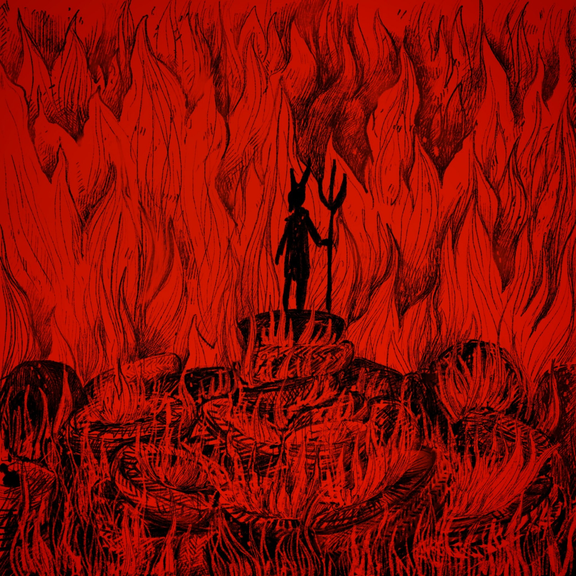 Ад. Картинки ада. Преисподняя ад. Красный фон ад.