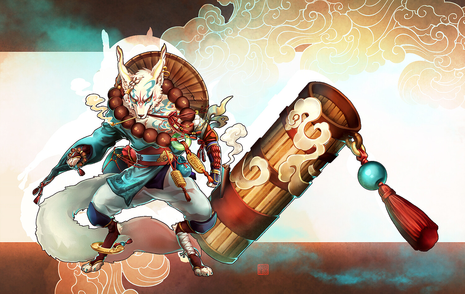 Artstation 陰陽師 管狐青霧雲煙 Artstation 陰陽師 管狐青霧雲煙