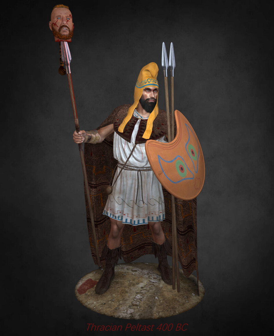 ArtStation - Thracian Peltast 400 BC