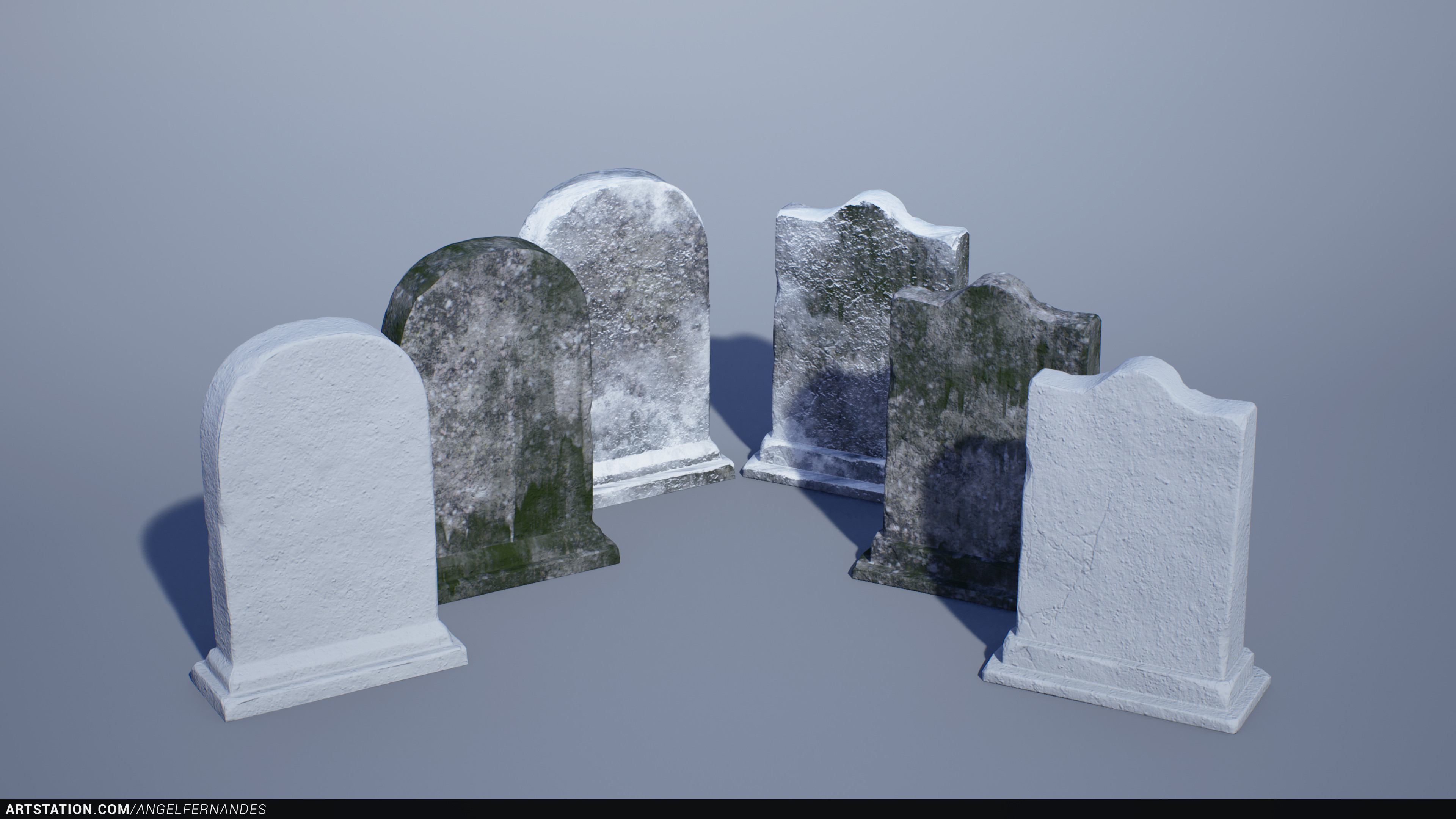 Some basic and noisy tombs. ZBrush, Max and Substance Painter.