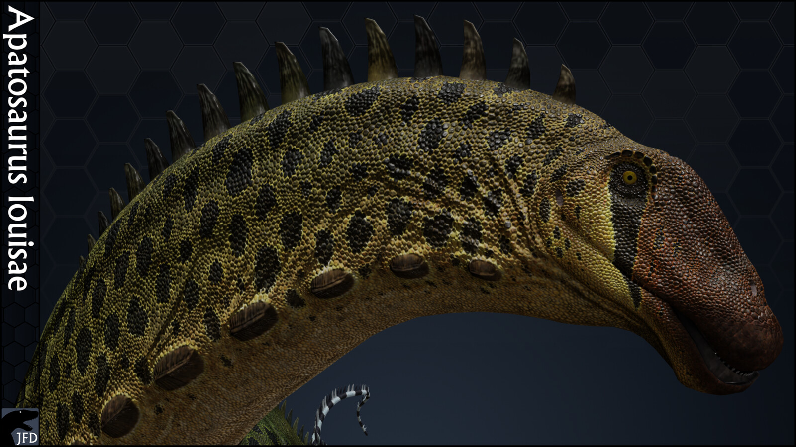 Apatosaurus louisae head render.