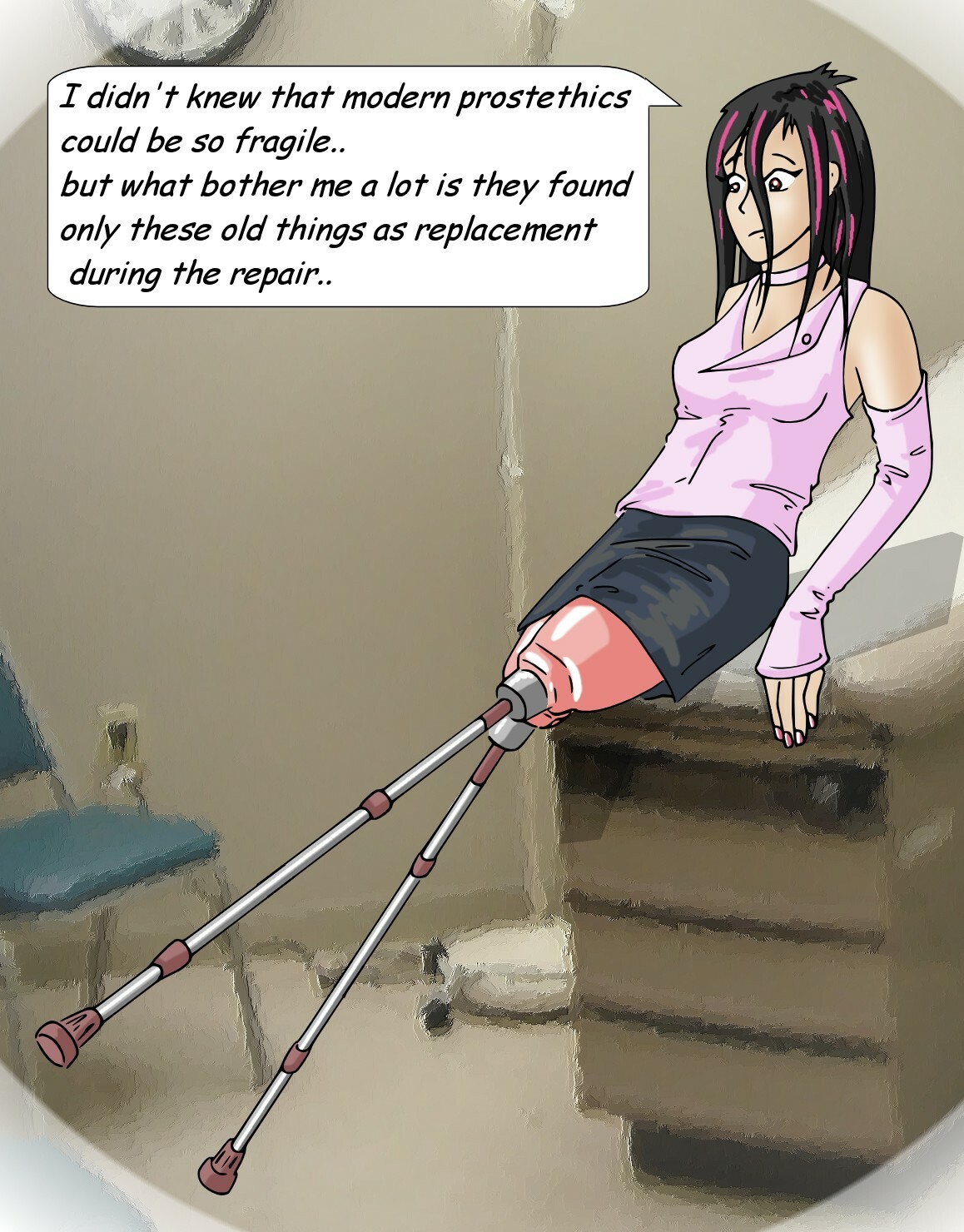 Deviantart Anime Quad Amputee.