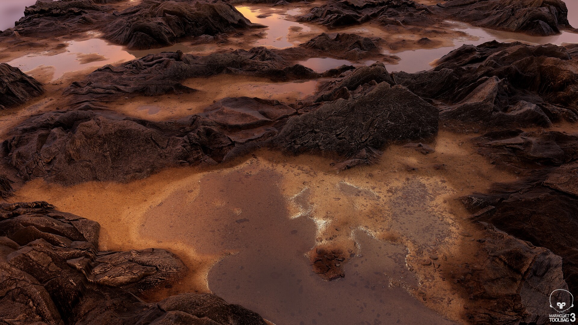 Susana Alonso - Beach Rocks Material - Quixel Mixer