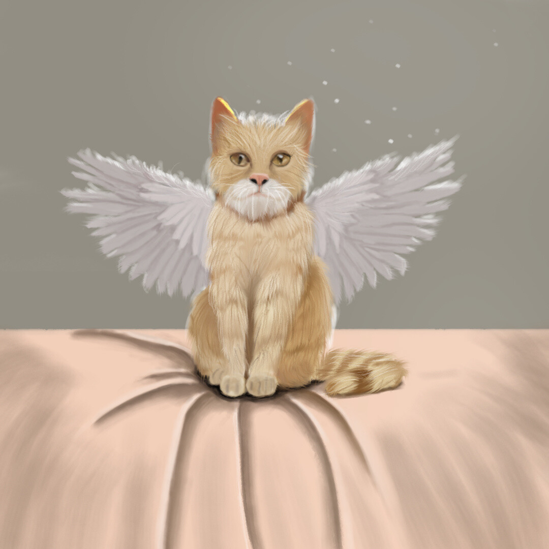 Artstation Winged Cat Hamran Raja