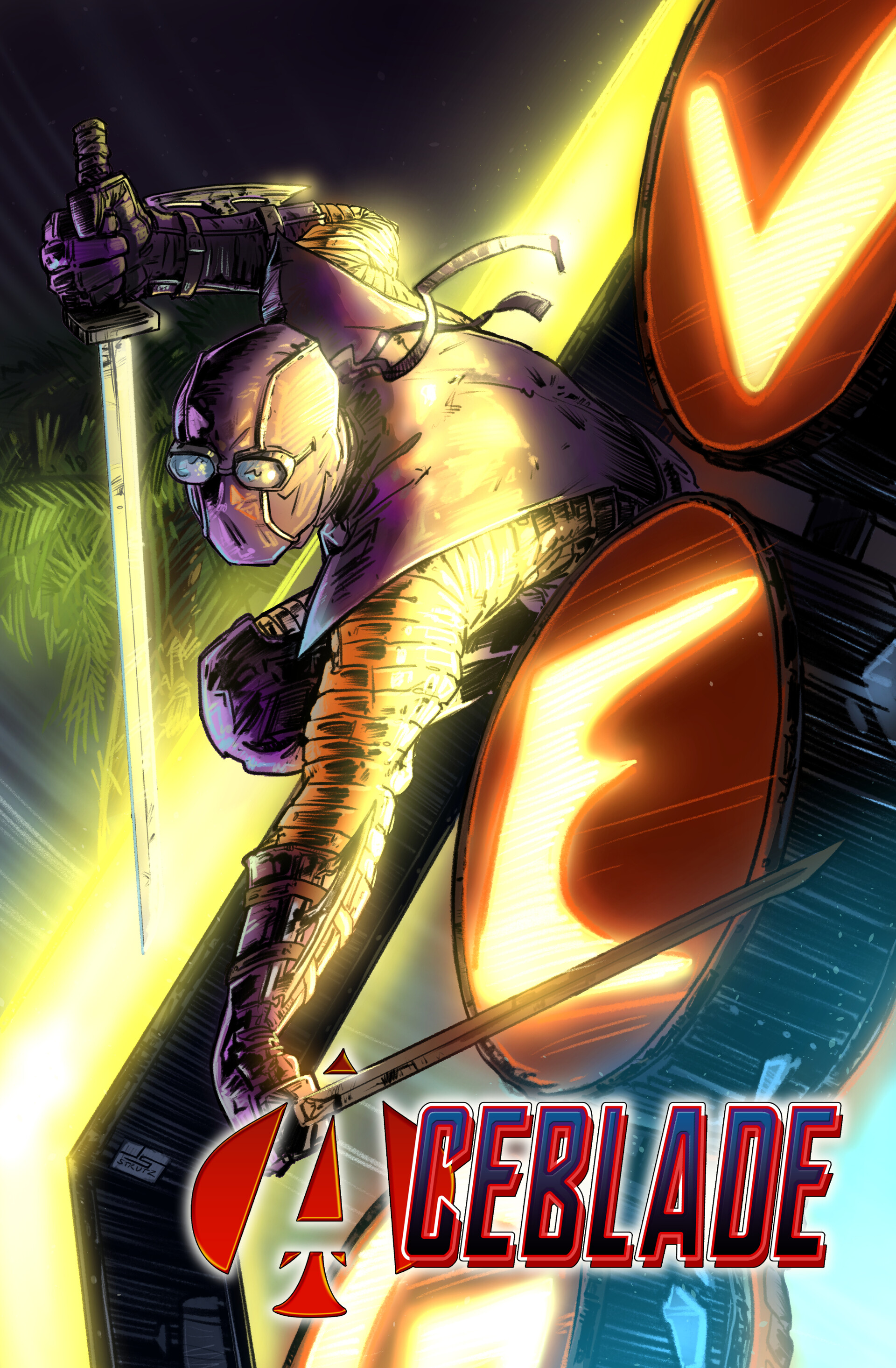 Artstation Aceblade Variant Cover 4th Wall Productions Jason Strutz