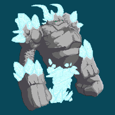 Artstation Pixel Ice Golem Jacob Elgar Artstation Pixel Ice Golem Jacob Elgar
