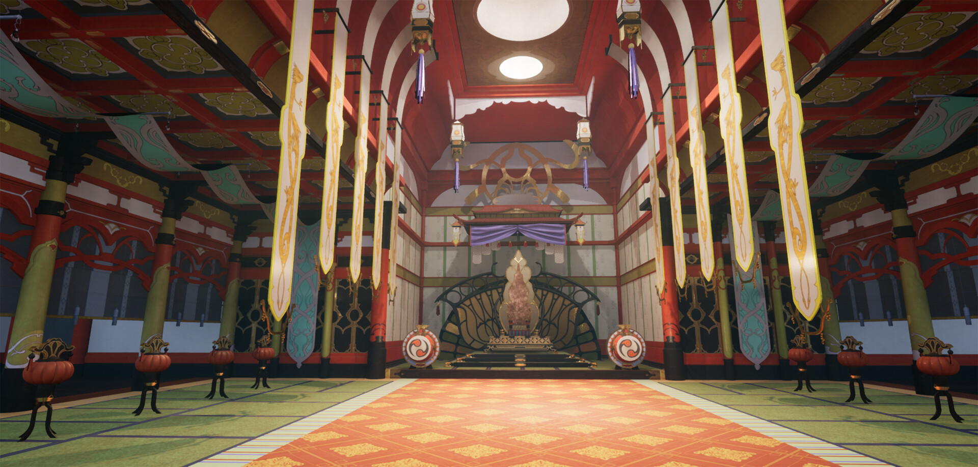 ArtStation - Hoshido Throne Room 3D Environment