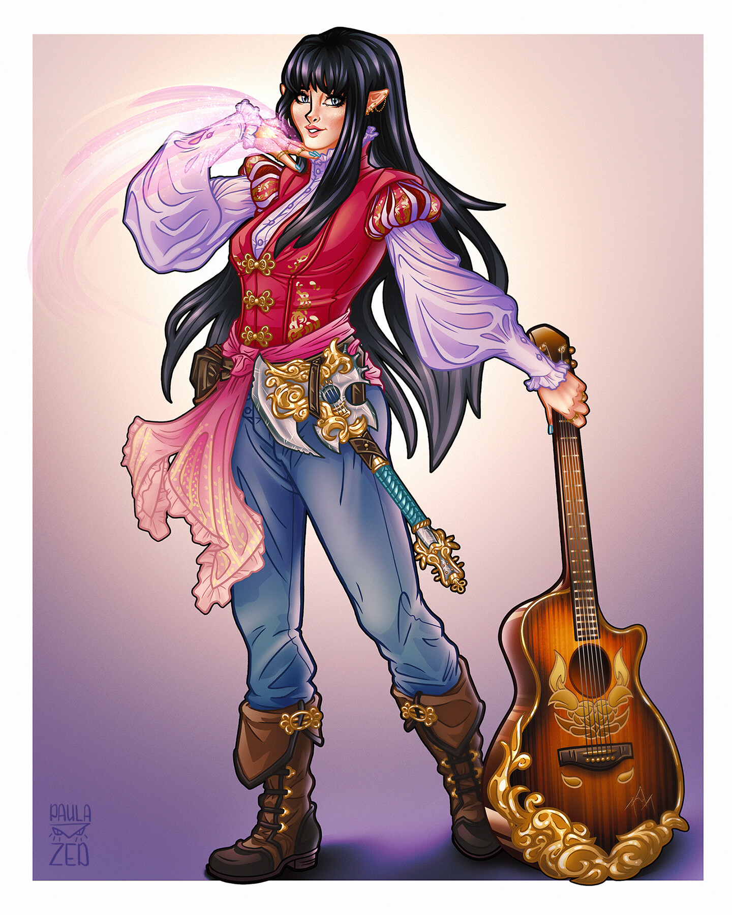 Paula Zed Desert protector (human paladin 8). none