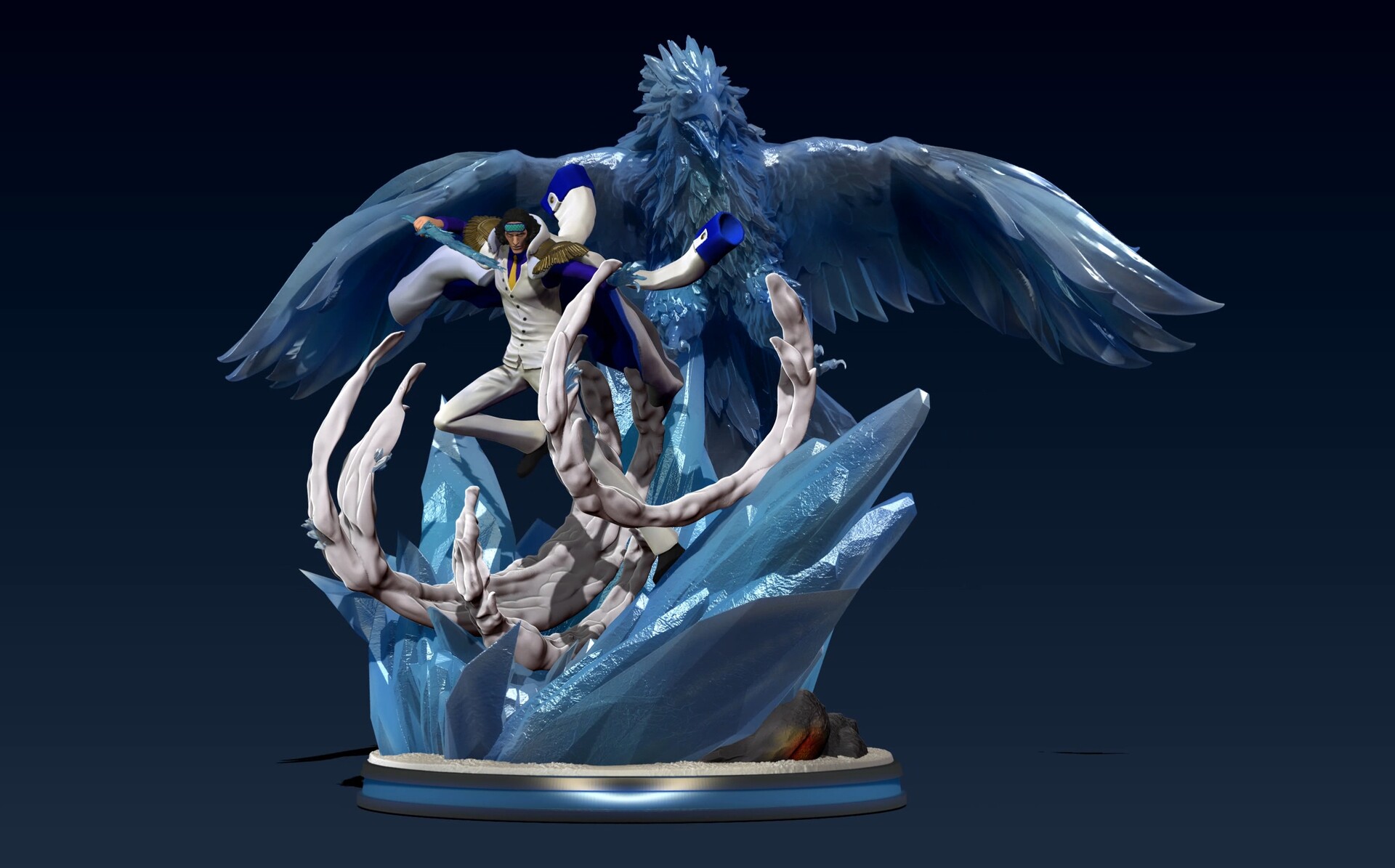 One Piece 3d print statue