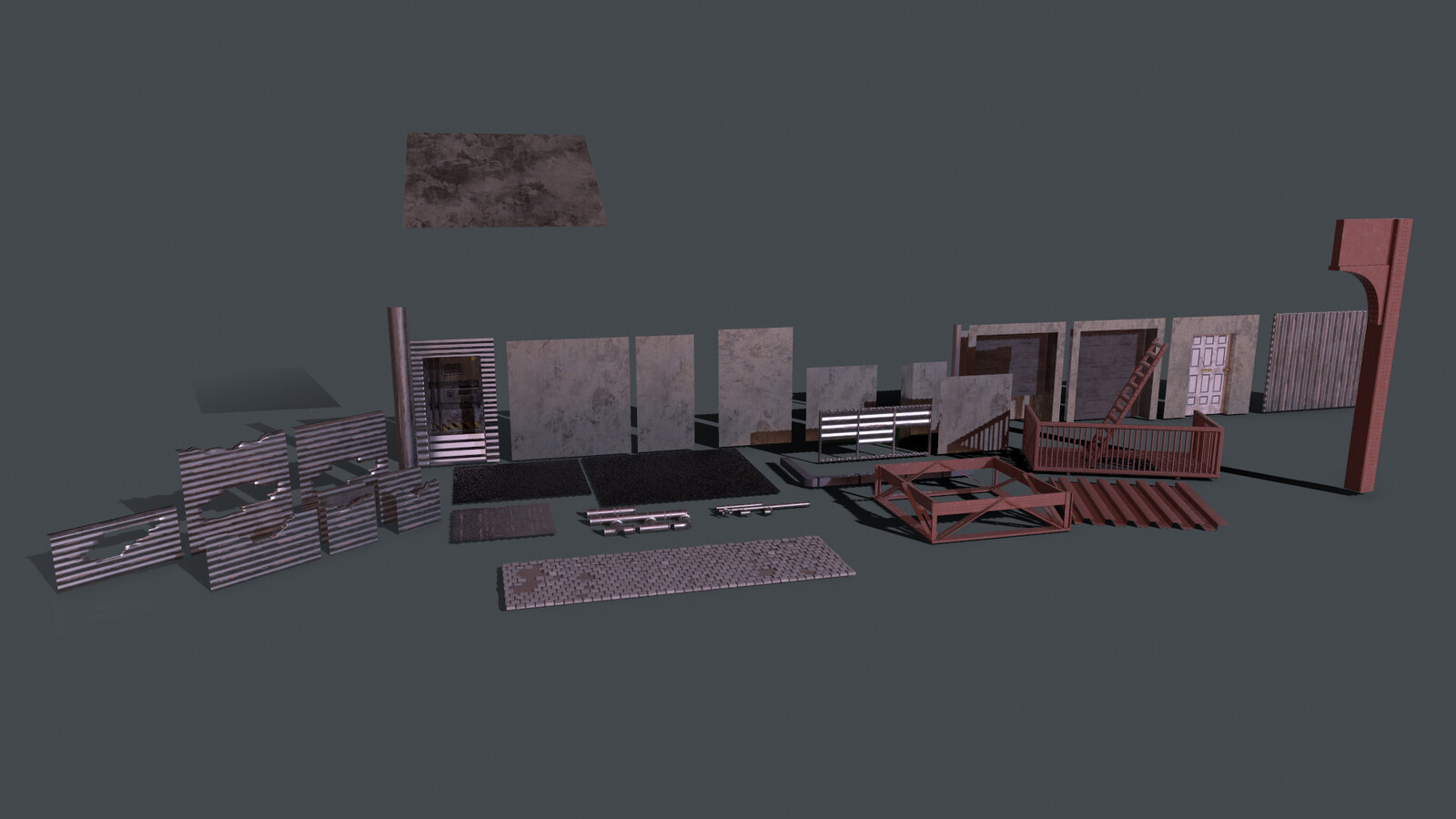 All the Building Meshes I used