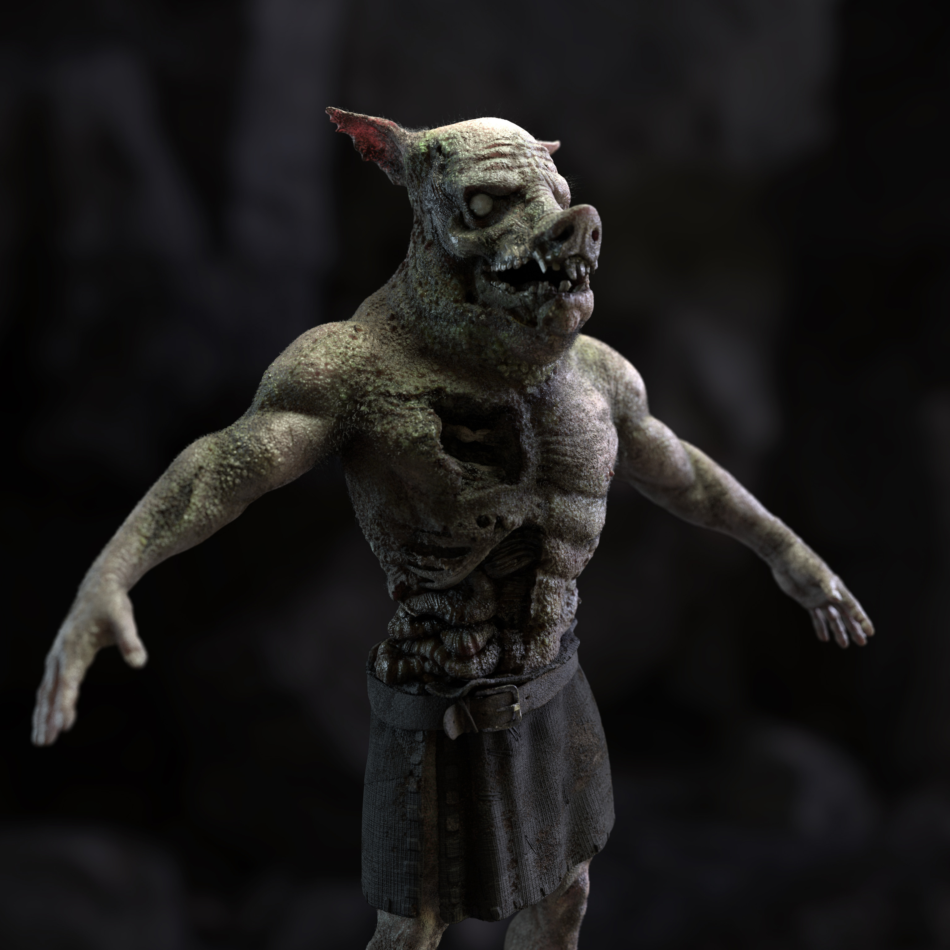 Artstation Minecraft Zombie Pigman Kristian Howald