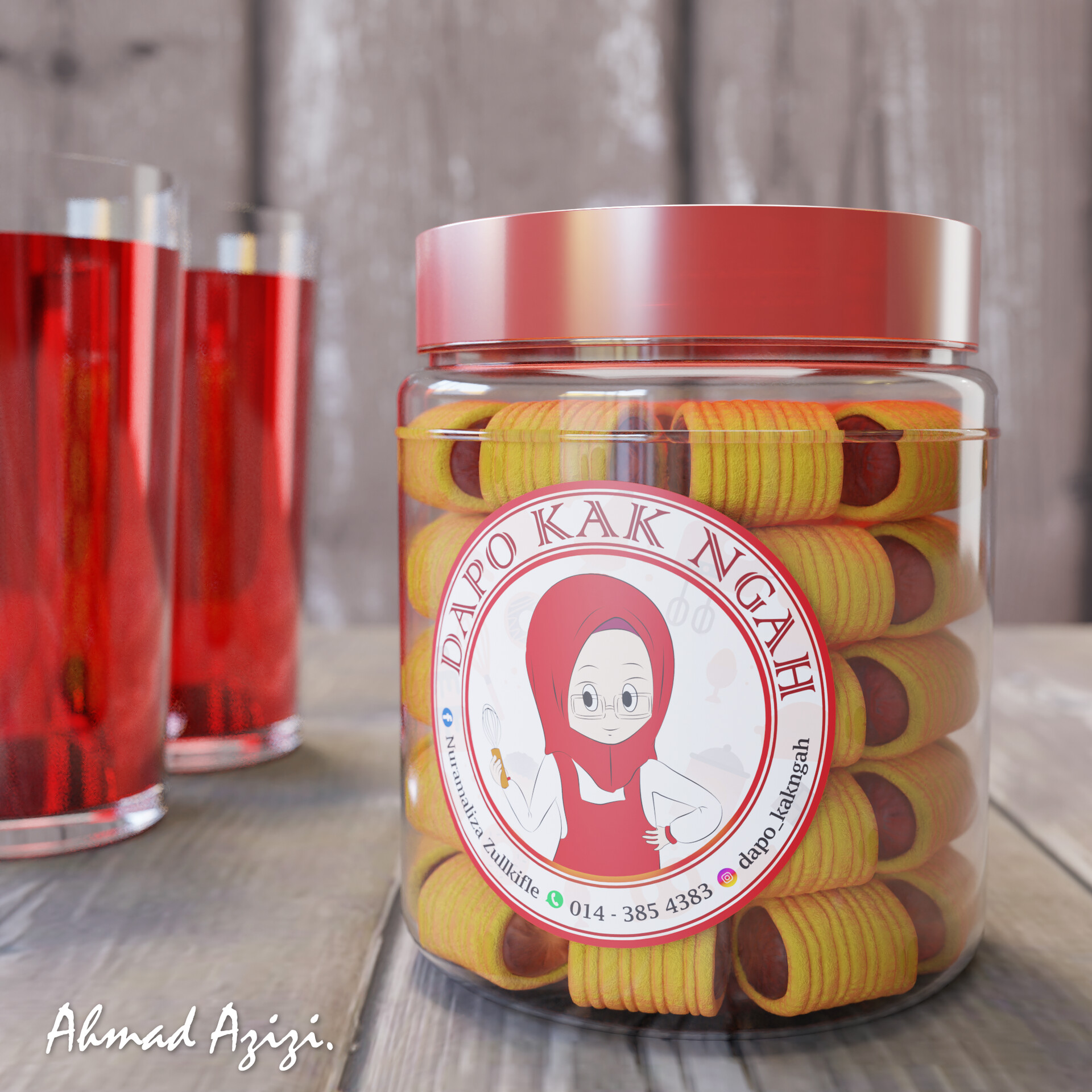 Artstation Balang Kuih Raya Ahmad Azizi