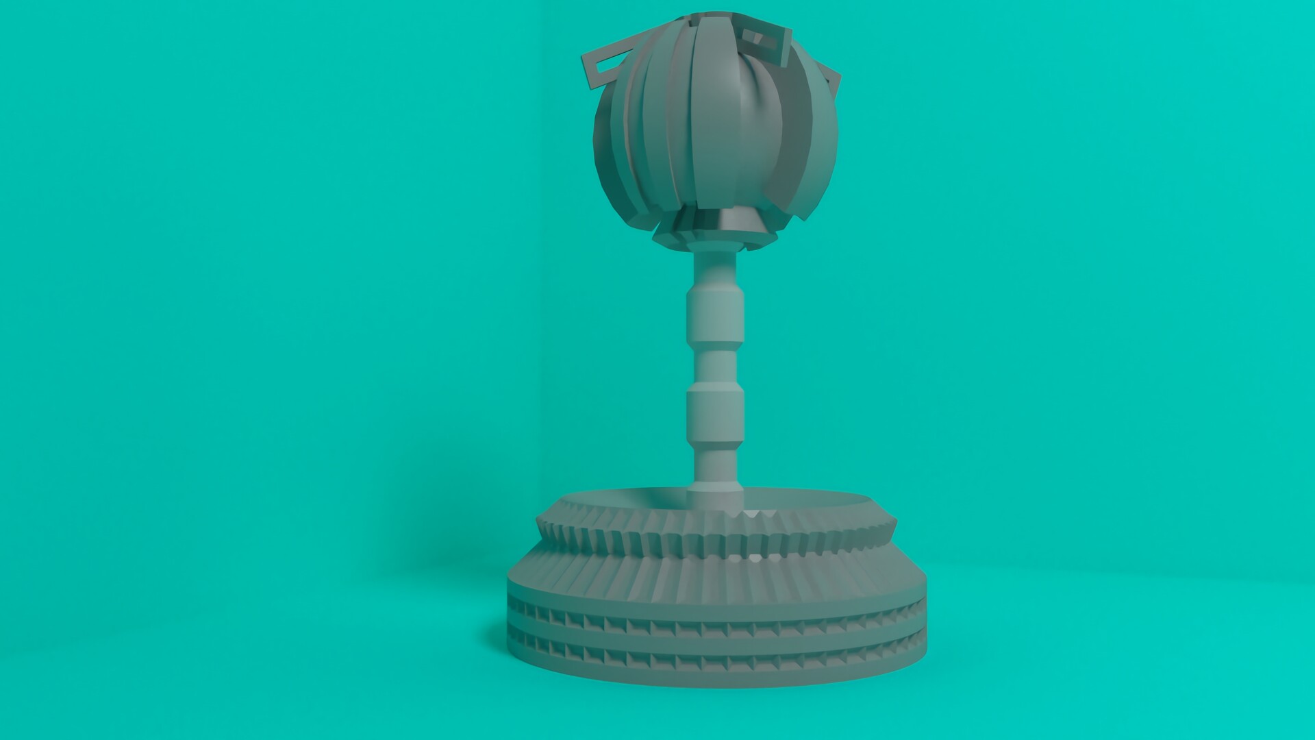 Artstation Defense Tower 3d Model Texture Less Petru Iulian Grigore