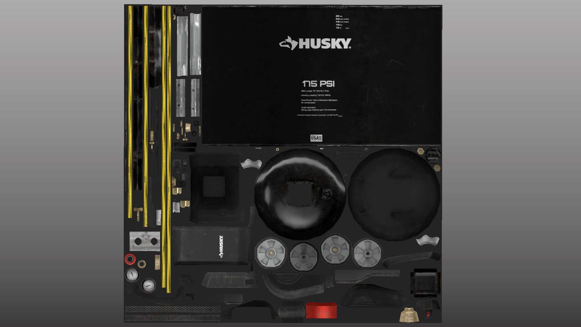 Husky compressor hot sale 175 psi