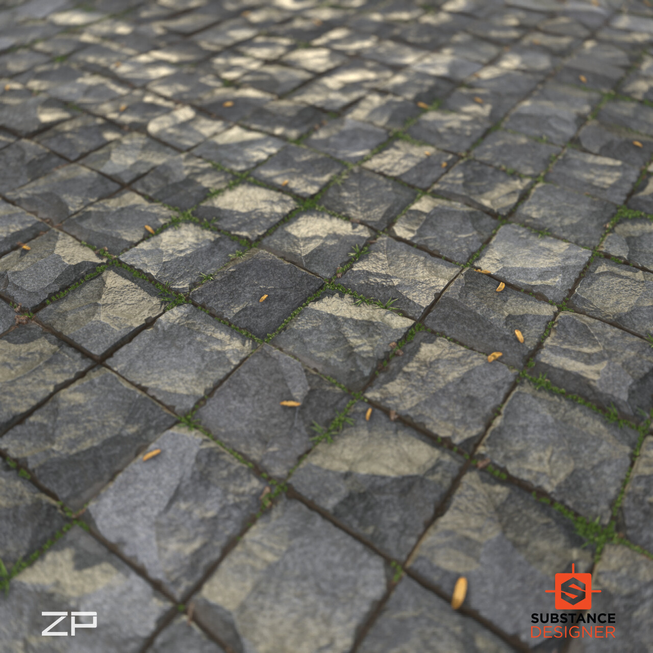 乂安逸 尝试尝试石块地砖材质