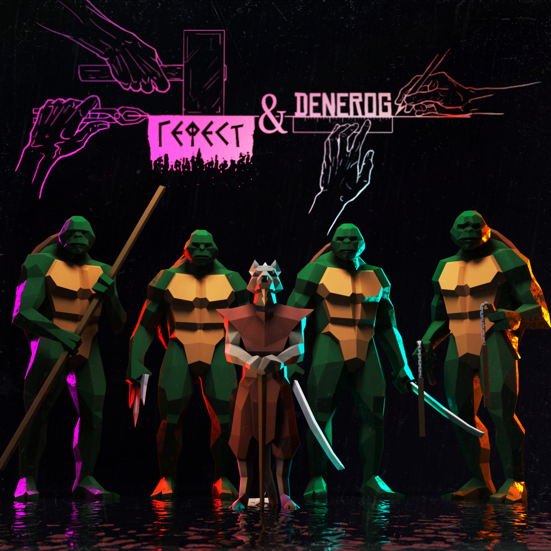 Denerog Ziganshin Low Poly Teenage Mutant Ninja Turtle Tmnt Denerog Ziganshin Low Poly Teenage Mutant Ninja Turtle Tmnt