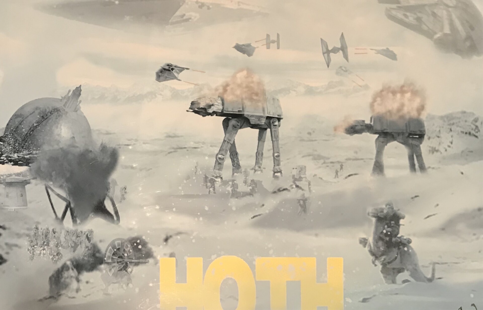 ArtStation - Forgot about this cool Star Wars Hoth battle poster lol not  bad for a 15 year old 🧐😎