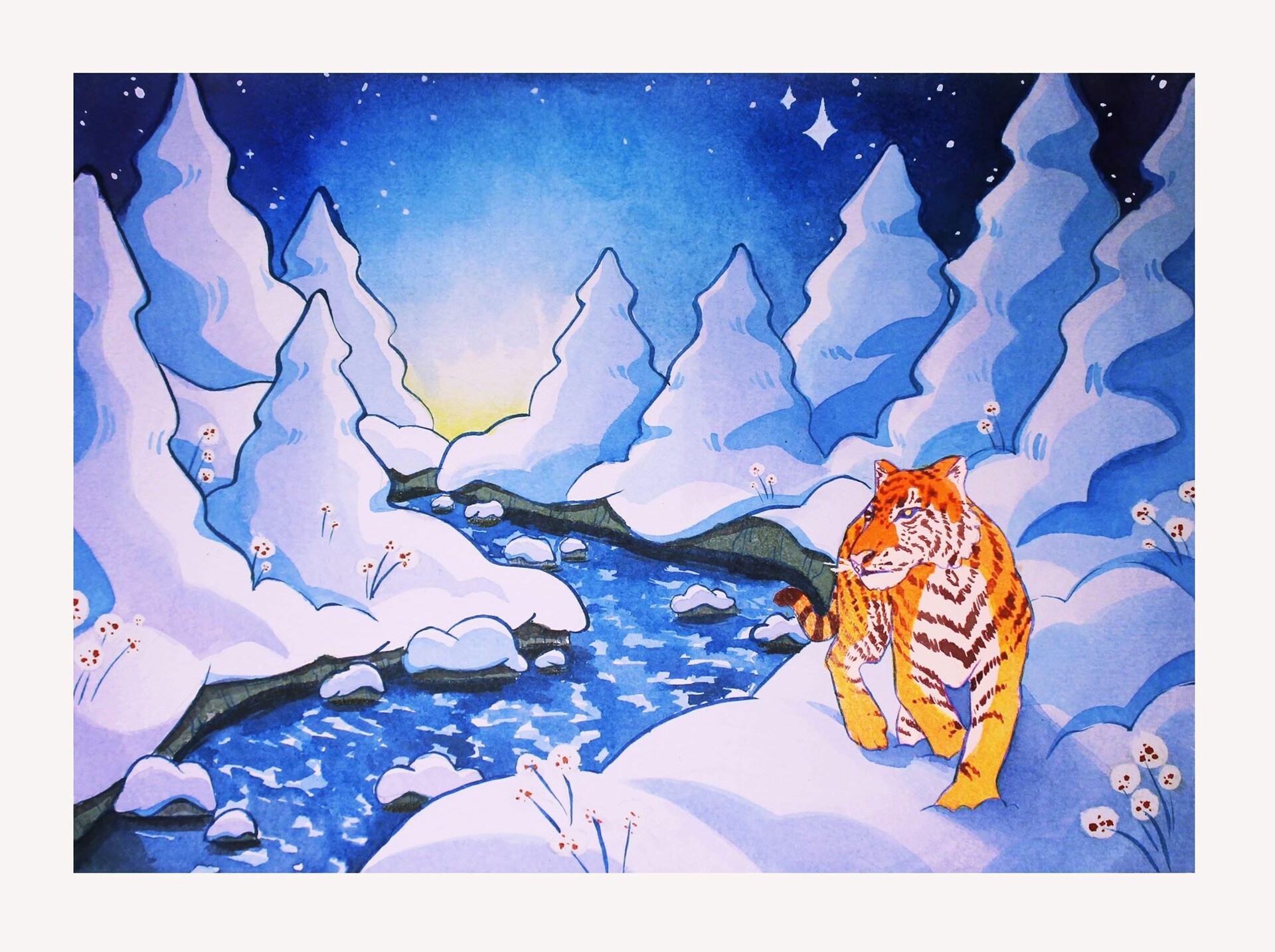 snow tiger jelly cat