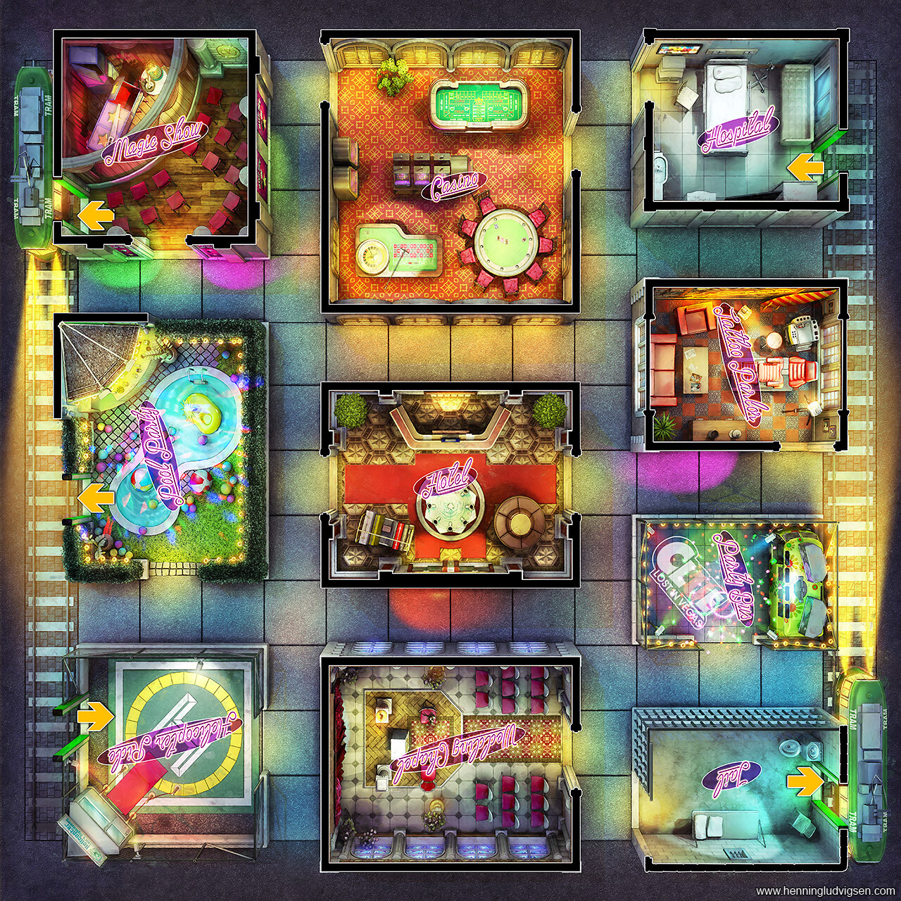 ArtStation - CLUE - Lost in Vegas