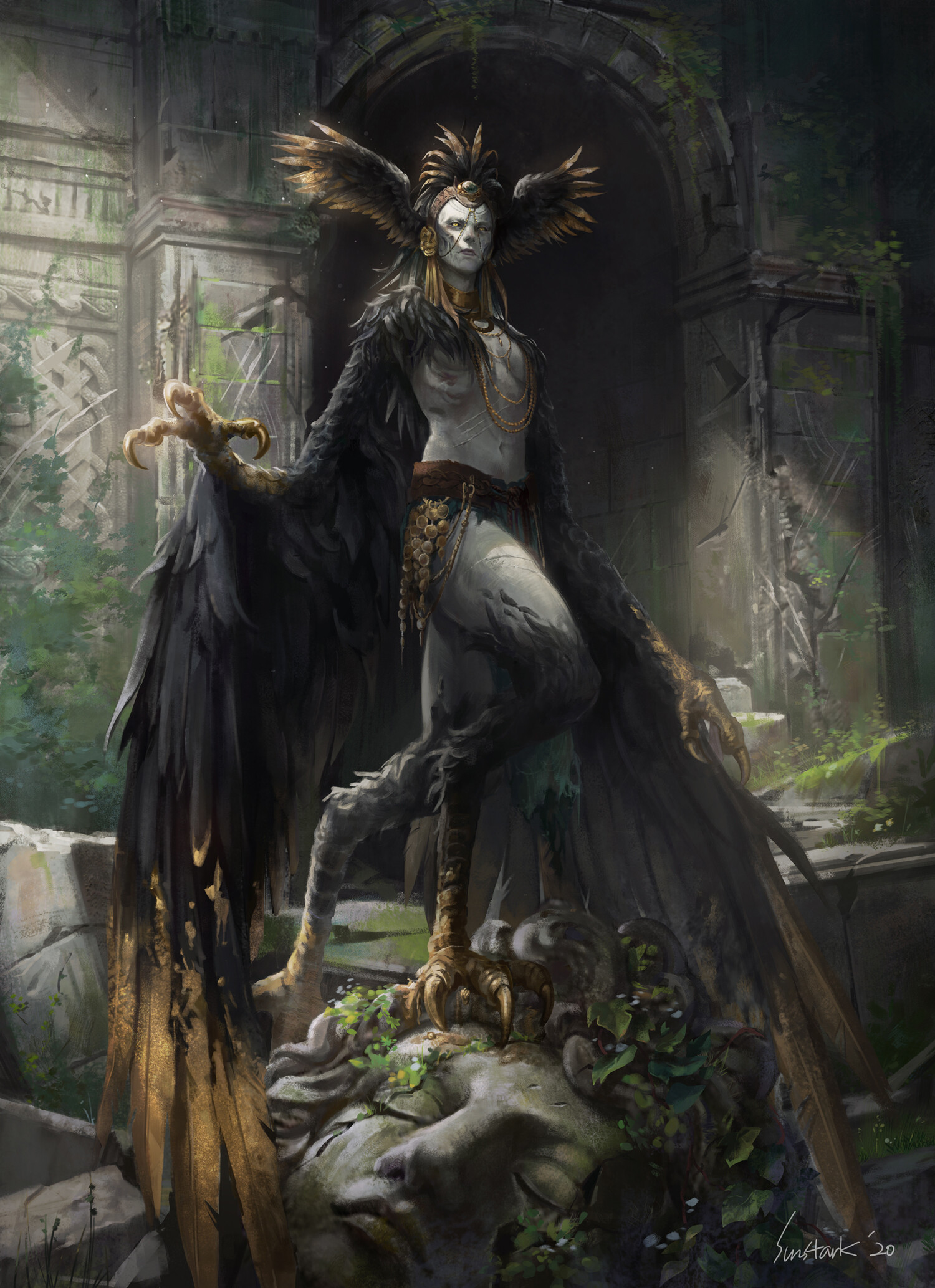 ArtStation - Harpy Queen, Sunshine Kim