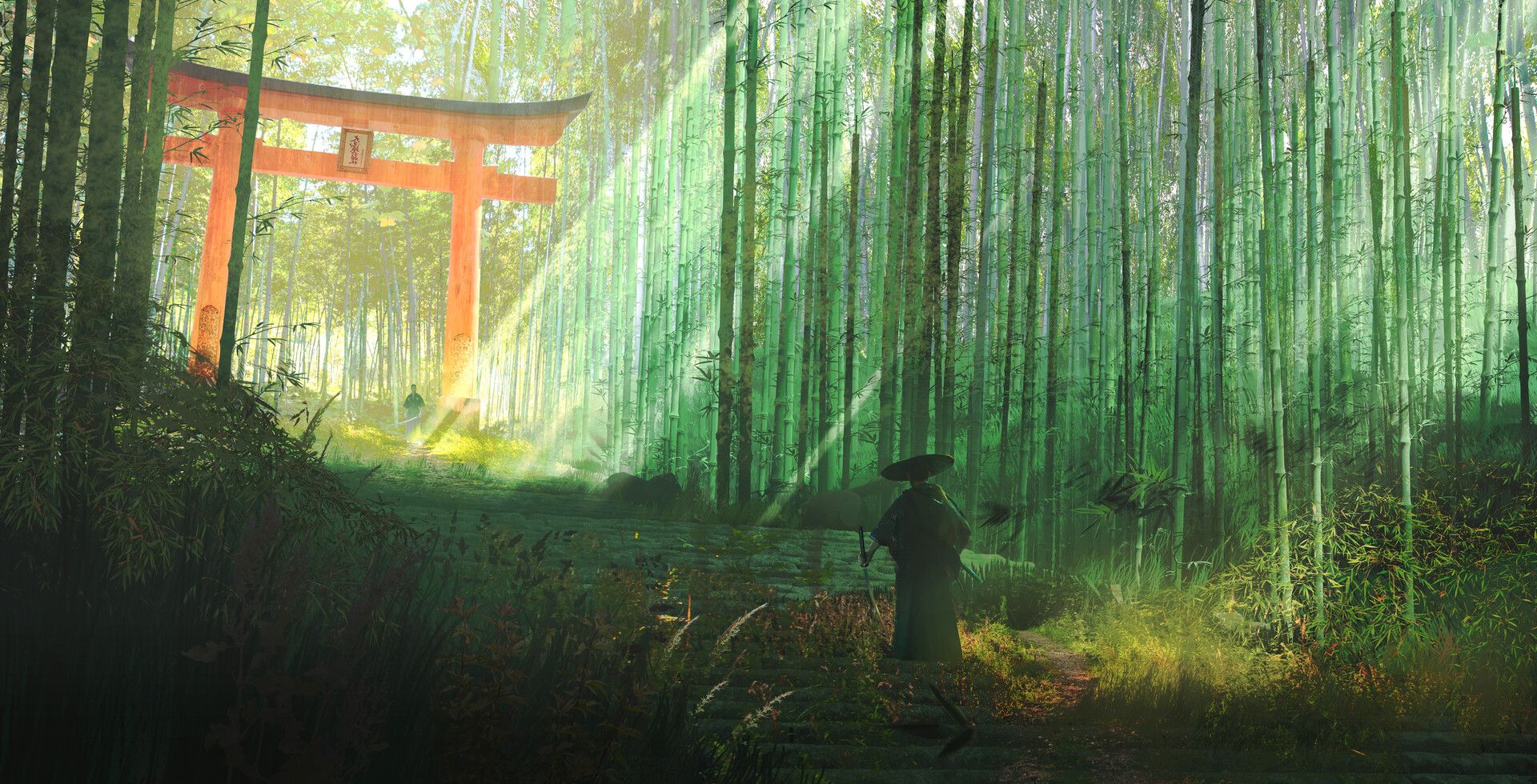 ArtStation bamboo forest