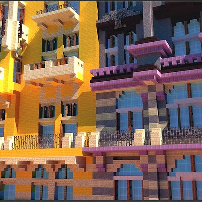 Ilya Vdovyuk - Minecraft Render Watterson's house from Gumball
