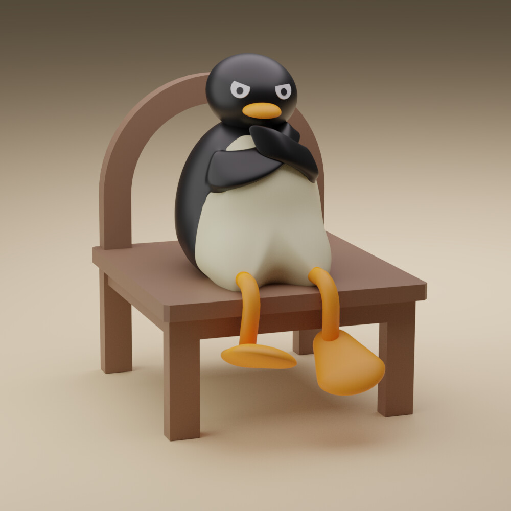 angry penguin