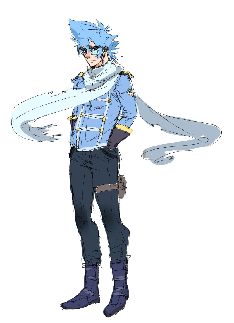 ArtStation - BLUE DRAGON (anime) character sketch pile