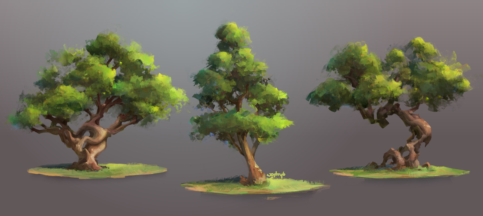 ArtStation Trees game assets