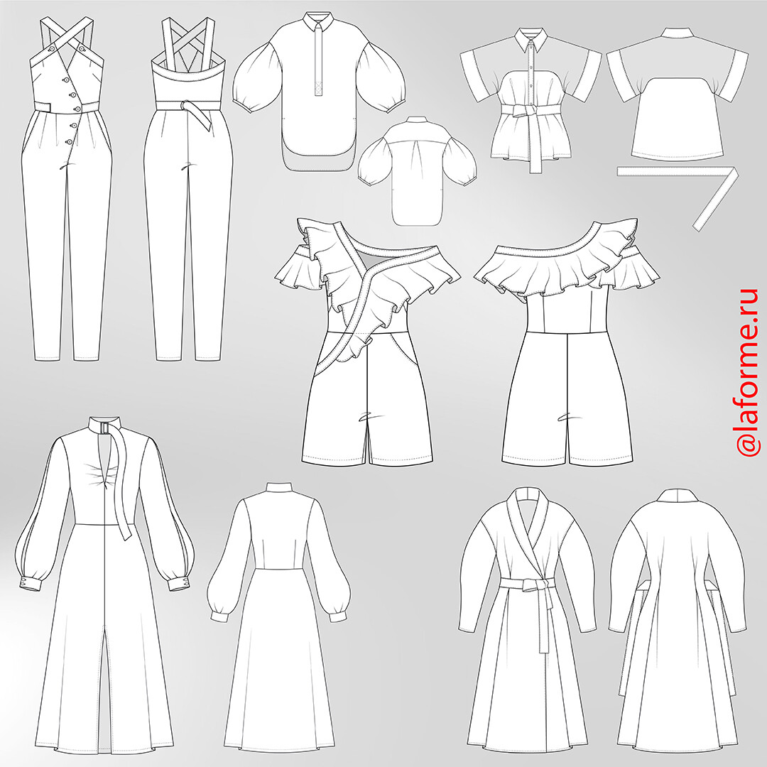 Technical drawing dress clearance