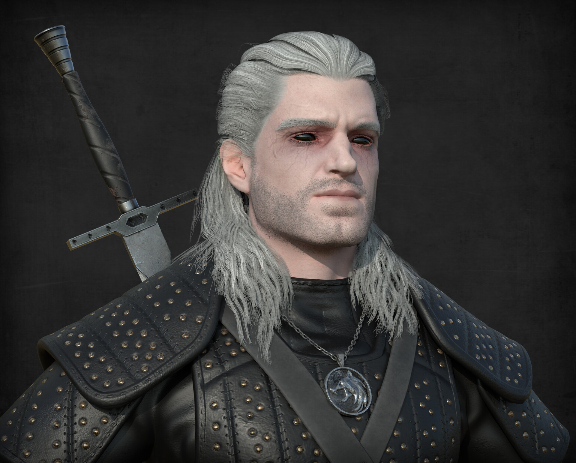 The witcher 3 geralt hairstyle фото 45
