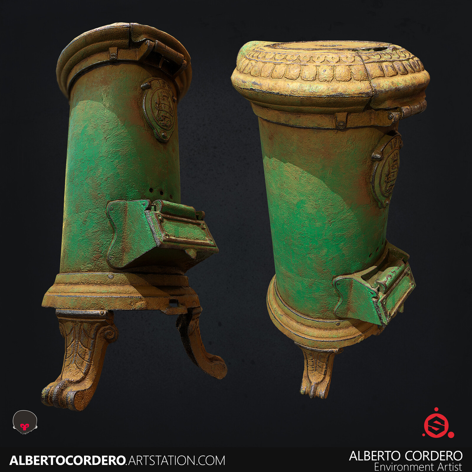 Old Stove Retexturing - Substance Painter