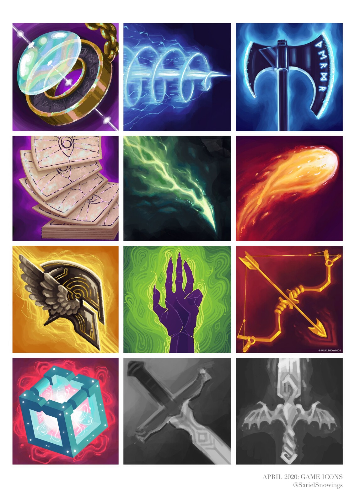 Here’s a compilation of ALL the icons I made in April, both finished and unfinished. Posted above it HQ are my 6 favourites.