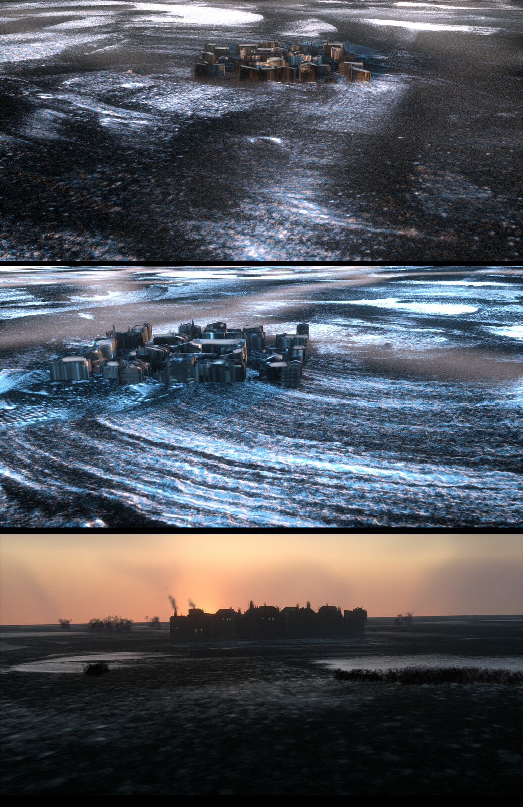 dirty old displacements in octane render