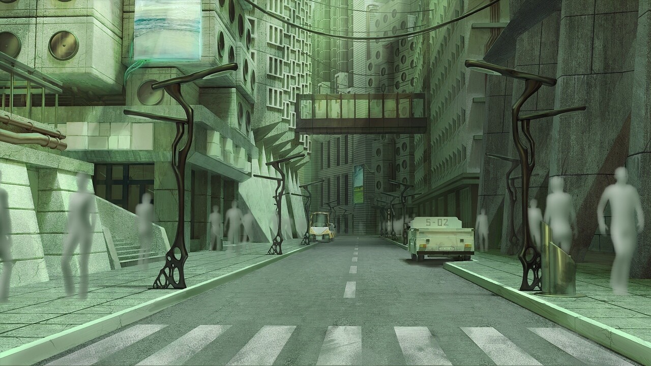 ArtStation - Dystopian city street background