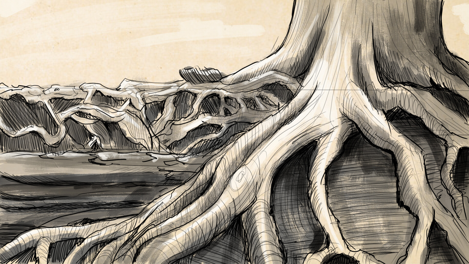 ArtStation Root Sketch