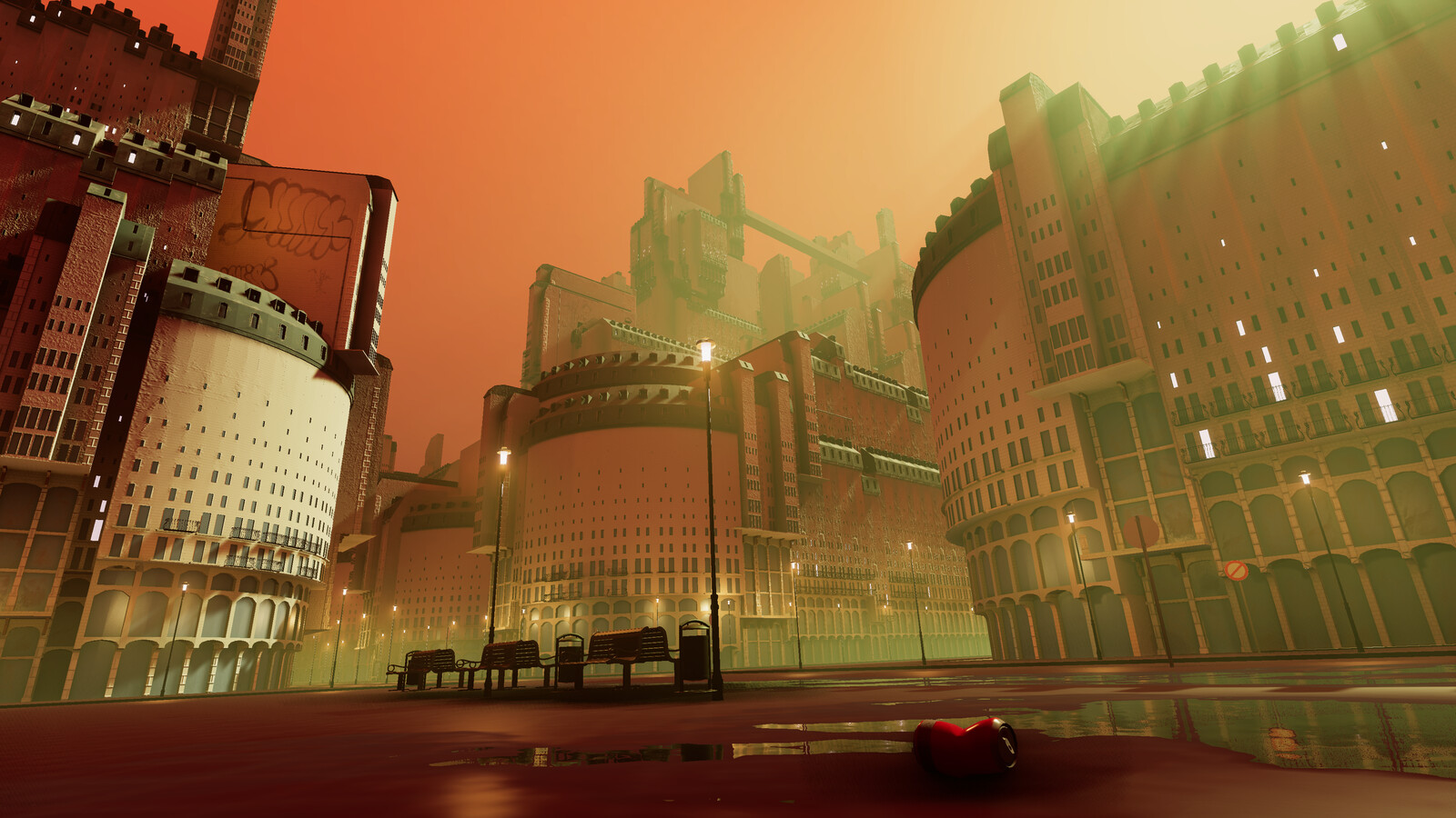 Inspired by an Arkane cancelled project, I wanted to make some of the buildings and arrange them in a scene, to work a bit with composition and lightning